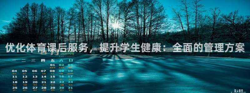 必一体育旧版：优化体育课后服务，提升学生健康：全面的管理方案